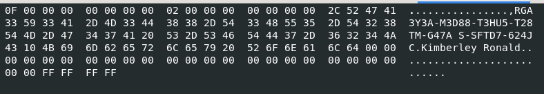 A screenshot of the keylogger license file.