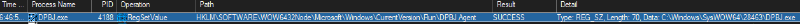A screenshot from Process Monitor of the malware setting the autorun registry key.