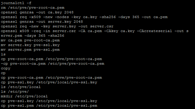 Troubleshooting commands