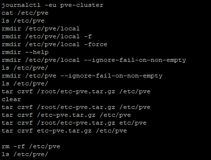 Troubleshooting commands